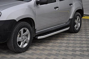 Бокові пороги Fullmond (2 шт, алюмін. профілю.) для Dacia Duster 2008-2018 рр