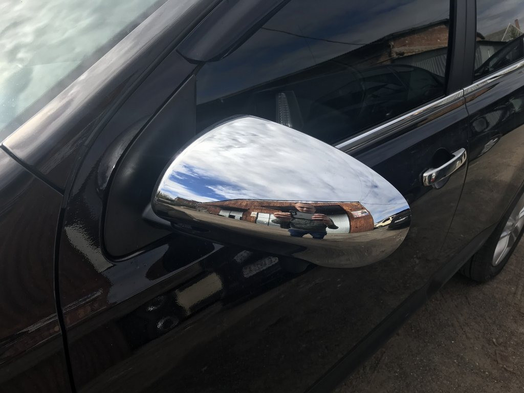 Накладки на дзеркала (2 шт, пласт.) для Nissan Qashqai 2010-2014рр, фото 1
