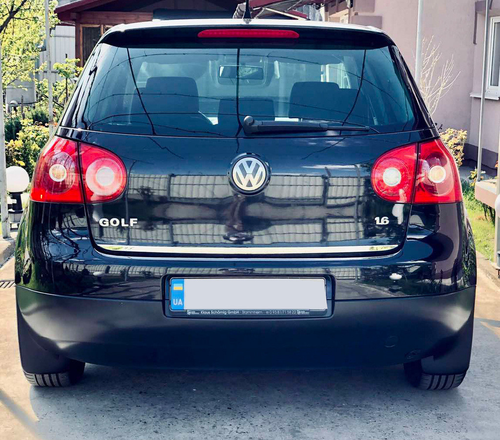 Кромка багажника (нерж) OmsaLine - Італійська нержавійка для Volkswagen Golf 5