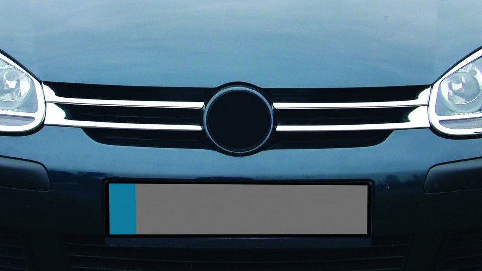 Накладки на решітку вузькі (4 шт, нерж) для Volkswagen Golf 5