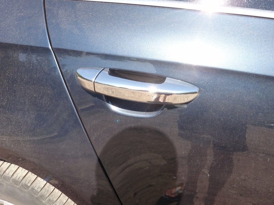 Накладки на ручки (4 шт, нерж) Carmos, Турецька сталь для Volkswagen Passat B6 2006-2012рр