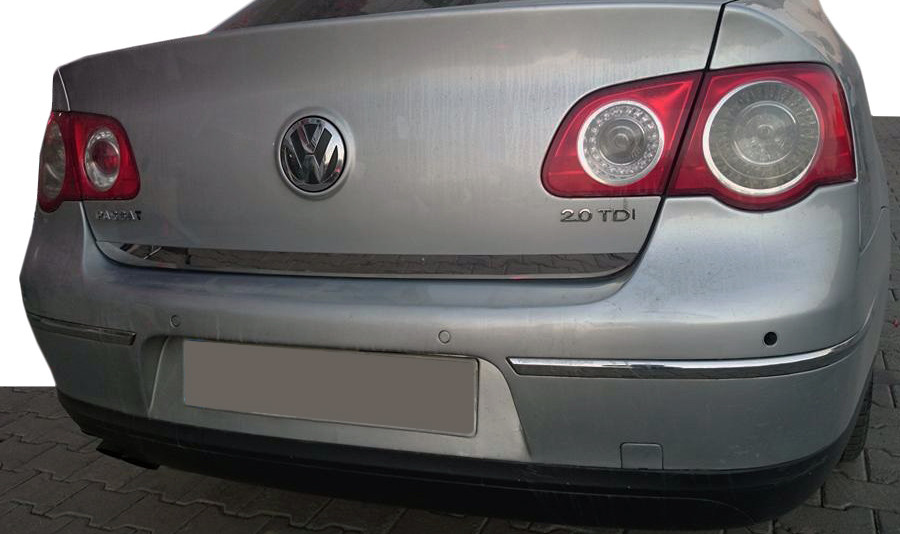 Кромка багажника (нерж) OmsaLine - Італійська нержавійка для Volkswagen Passat B6 2006-2012рр