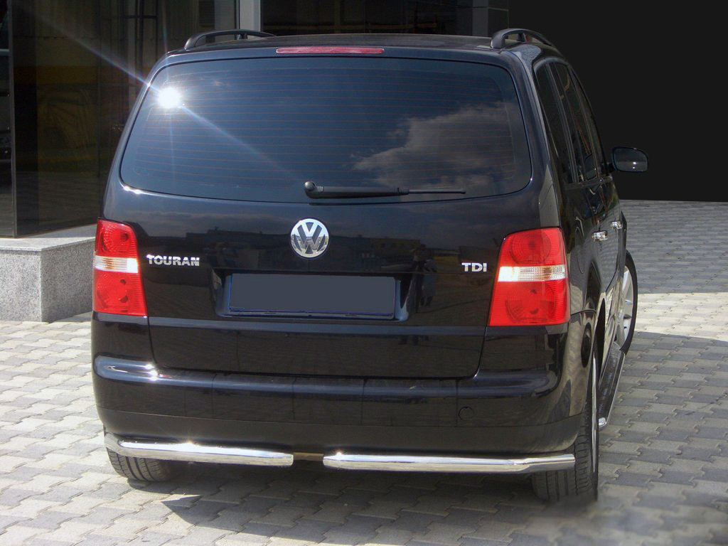 Задні куточки AK003 (2 шт., нерж) для Volkswagen Touran 2003-2010 рр