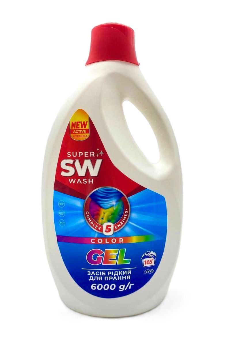 Гель для прання Super Wash Color 6 л (новий дизайн), фото 1