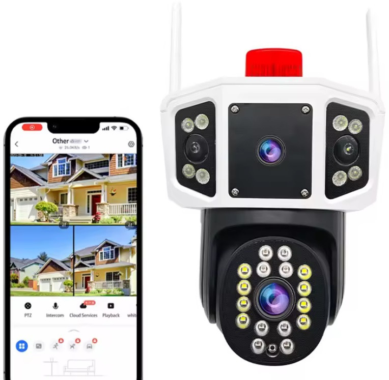 IP Wi-Fi камера YC101 2 незалежні об'єктиви 3MPx+3MPx (YooSee), фото 1