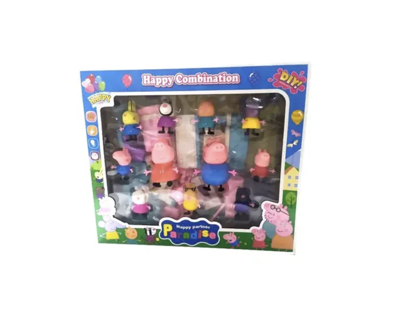 Набір героїв свинка Пеппа YM 66 A7-5 з меблями., фото 1
