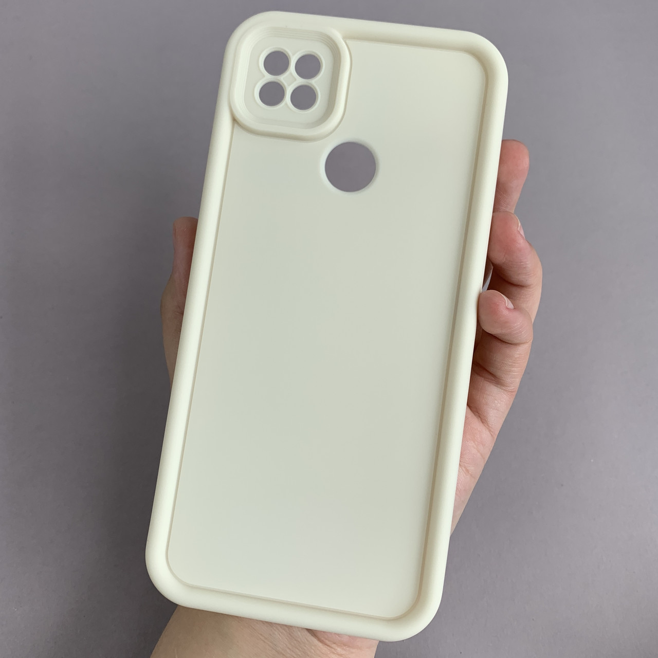 Чохол для Xiaomi Redmi 9C силіконовий чохол з великими бортиками на телефон сяомі редмі 9с молочний n5v