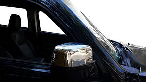 Накладки на дзеркала (2 шт., нерж.) для Dodge Nitro 2007-2024 рр