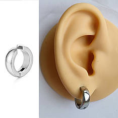 Сережка-кліпса кафф на вухо без проколу 1 шт. 13 мм. JAVRICK