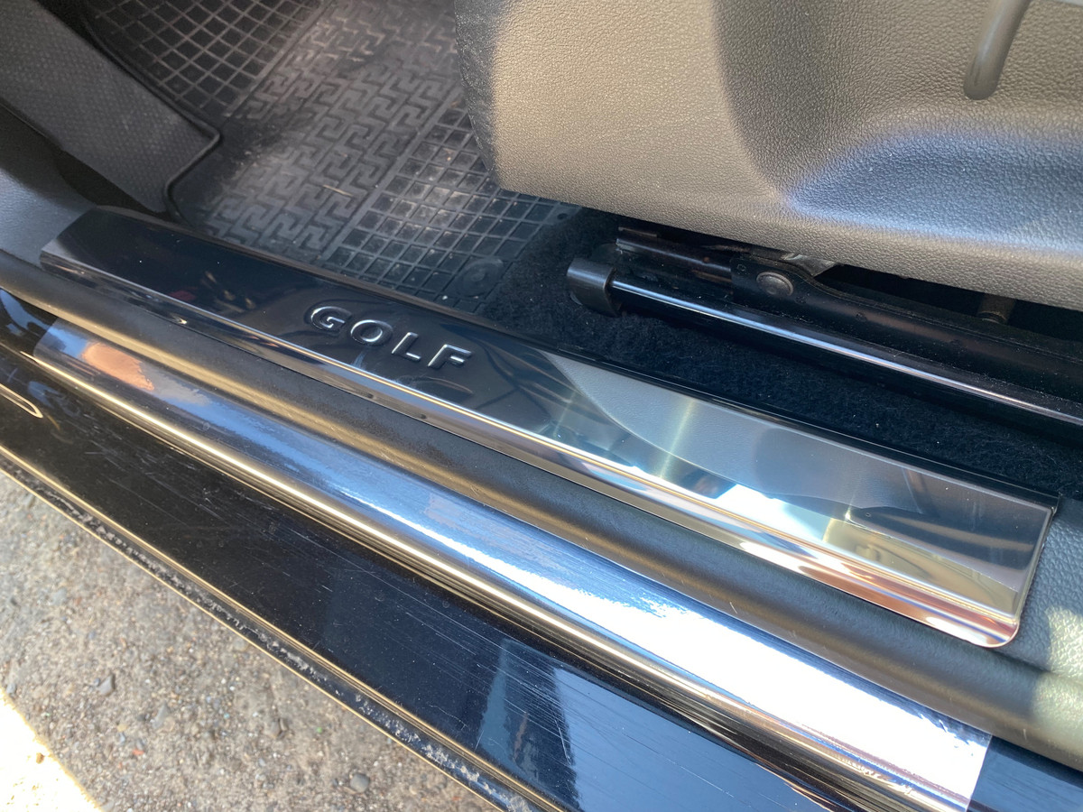 Накладки на внутрішню частину порогу (2 шт., нерж) для Volkswagen Golf 6, фото 1