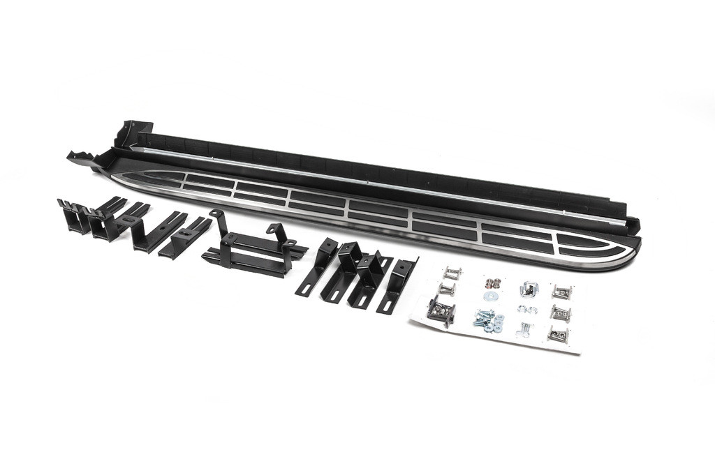 Бокові пороги OEM V1 (2016-2018, 2 шт, алюміній) для Toyota Rav 4 рр
