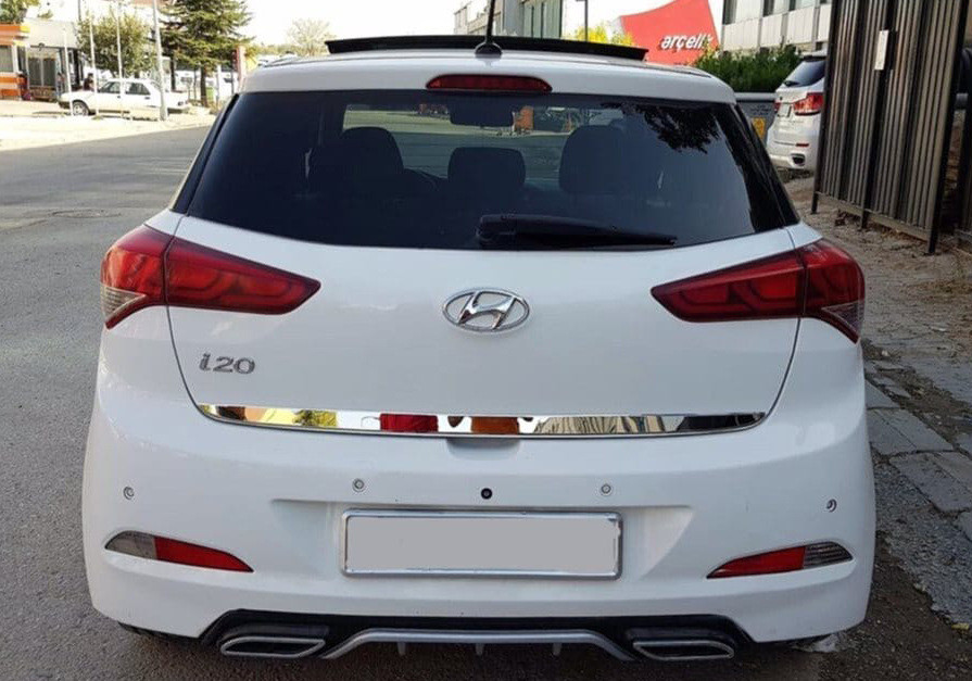 Кромка багажника 2014-2018 (нерж.) для Hyundai I-20 рр, фото 1