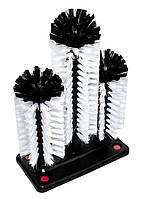 Комерційний йорж для миття склянок потрійний, 185×85×255 мм