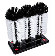 Комерційний йорж для миття склянок потрійний, 185×85×190 мм