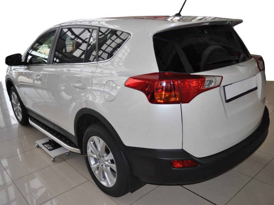 Бокові пороги Fullmond (2 шт., алюм) для Toyota Rav 4 2013-2018 рр, фото 1