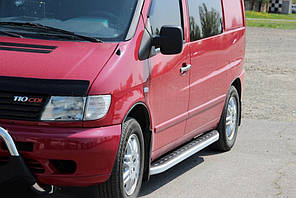 Бокові пороги Fullmond (2 шт., алюм.) для Mercedes Vito W638 1996-2003 років