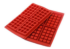 Форма силіконова Профі Бельгійська вафля 130х76 мм 4 комірки