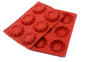 Форма силіконова Профі Пісочне печиво 80 мм 6 комірок