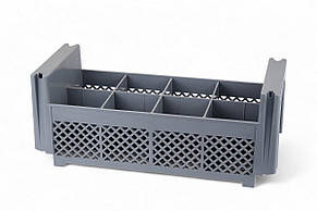 Кошик для столових приладів 8 секцій сірий