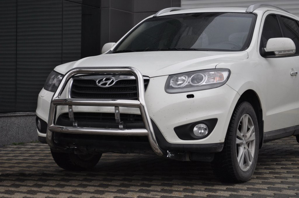 Кенгурятник WT018 (нерж.) для Hyundai Santa Fe 2 2006-2012рр, фото 1