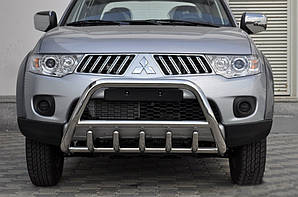 Кенгурятник WT003 (нерж.) для Mitsubishi L200 2006-2015 рр