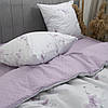 Постільна білизна Isleep Viluta ранфорс з простирадлом на гумці (160*200) — 24253 двоспальна, фото 3