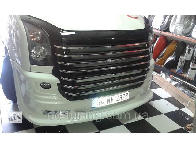 Передній бампер 2012-2024 (USA-style, під фарбування) для Volkswagen Crafter рр, фото 1