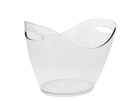 Відро для льоду з ручками з полістиролу прозоре 8 л