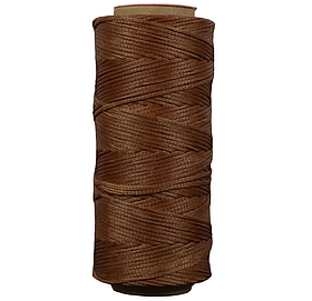 Galaces 1.2м  рудувато-коричневий (S058) плоский шнур вощений по шкірі (картон)