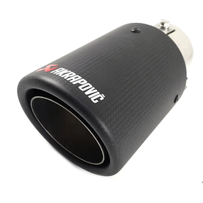 Насадка на глушник AKRAPOVIC V2 (Акрапович) Карбон (мат), 63/89 мм, фото 1
