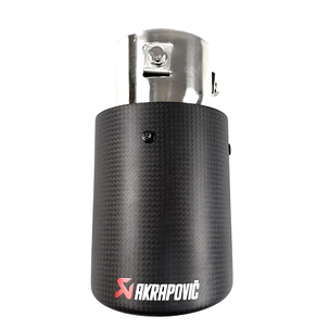 Насадка на глушник AKRAPOVIC V2 (Акрапович) Карбон (мат), 63/89 мм, фото 3