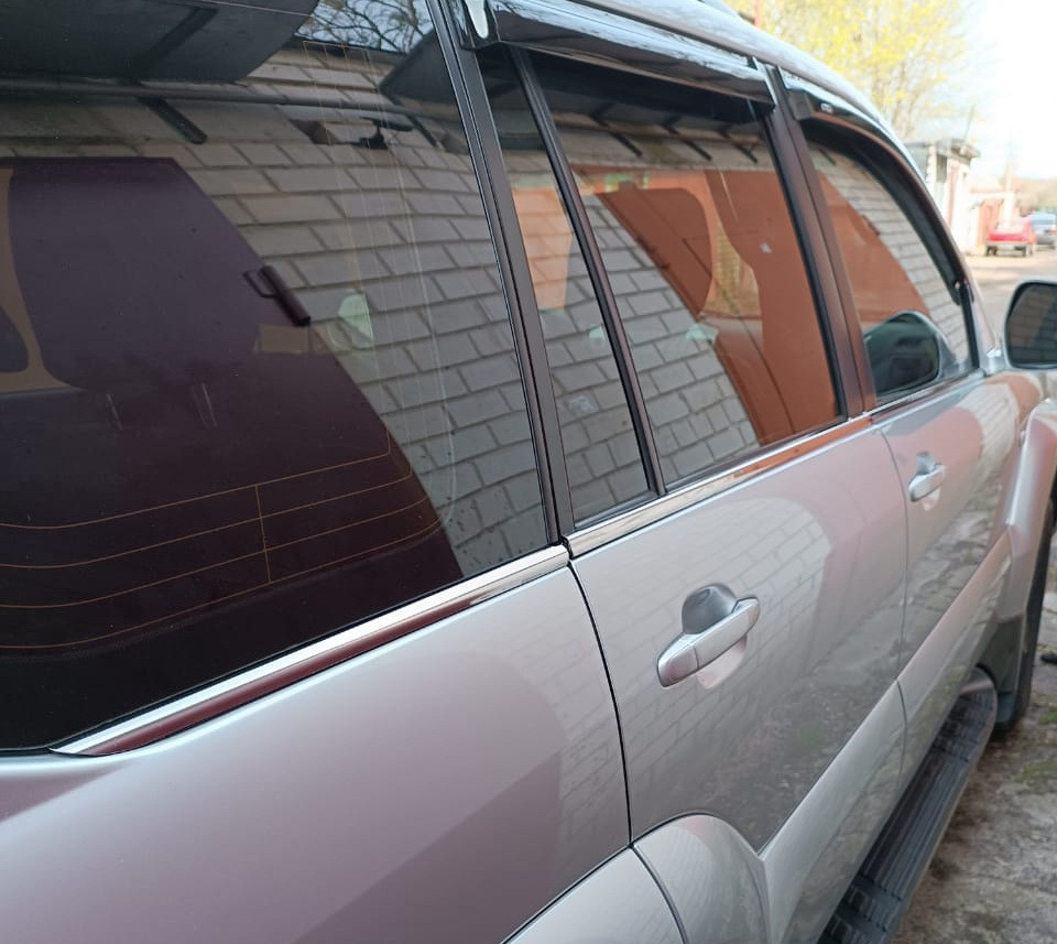 Зовнішня окантовка вікон (6 шт, нерж) Carmos - Турецька сталь для Toyota Land Cruiser Prado 120