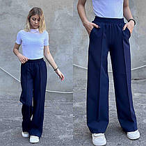 Опт Брюки-палаццо  для дівчат, р. 128-152, сині