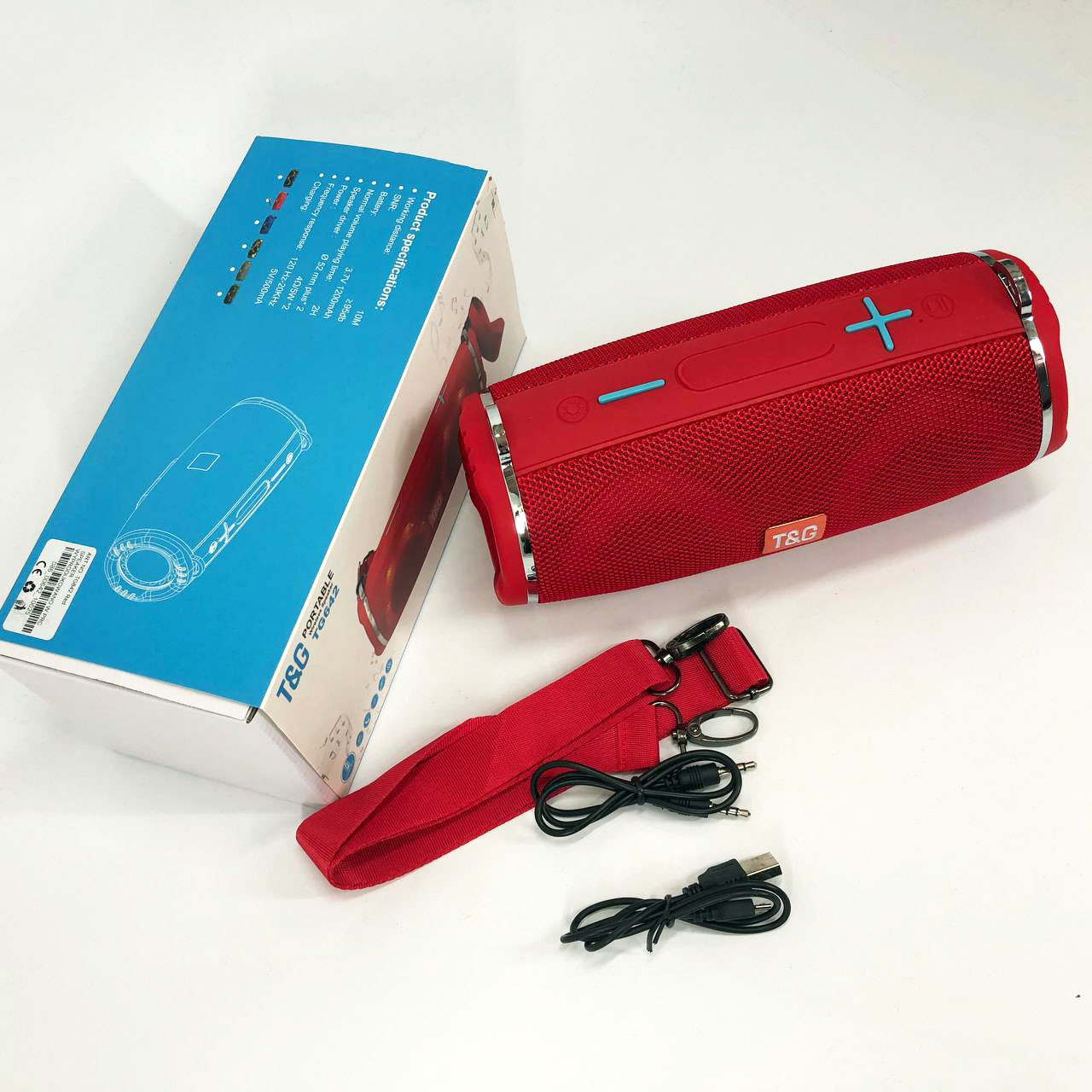 Гучна Bluetooth колонка TG642, Bluetooth колонка з якісним звуком і підсвічуванням FR-90, фото 1