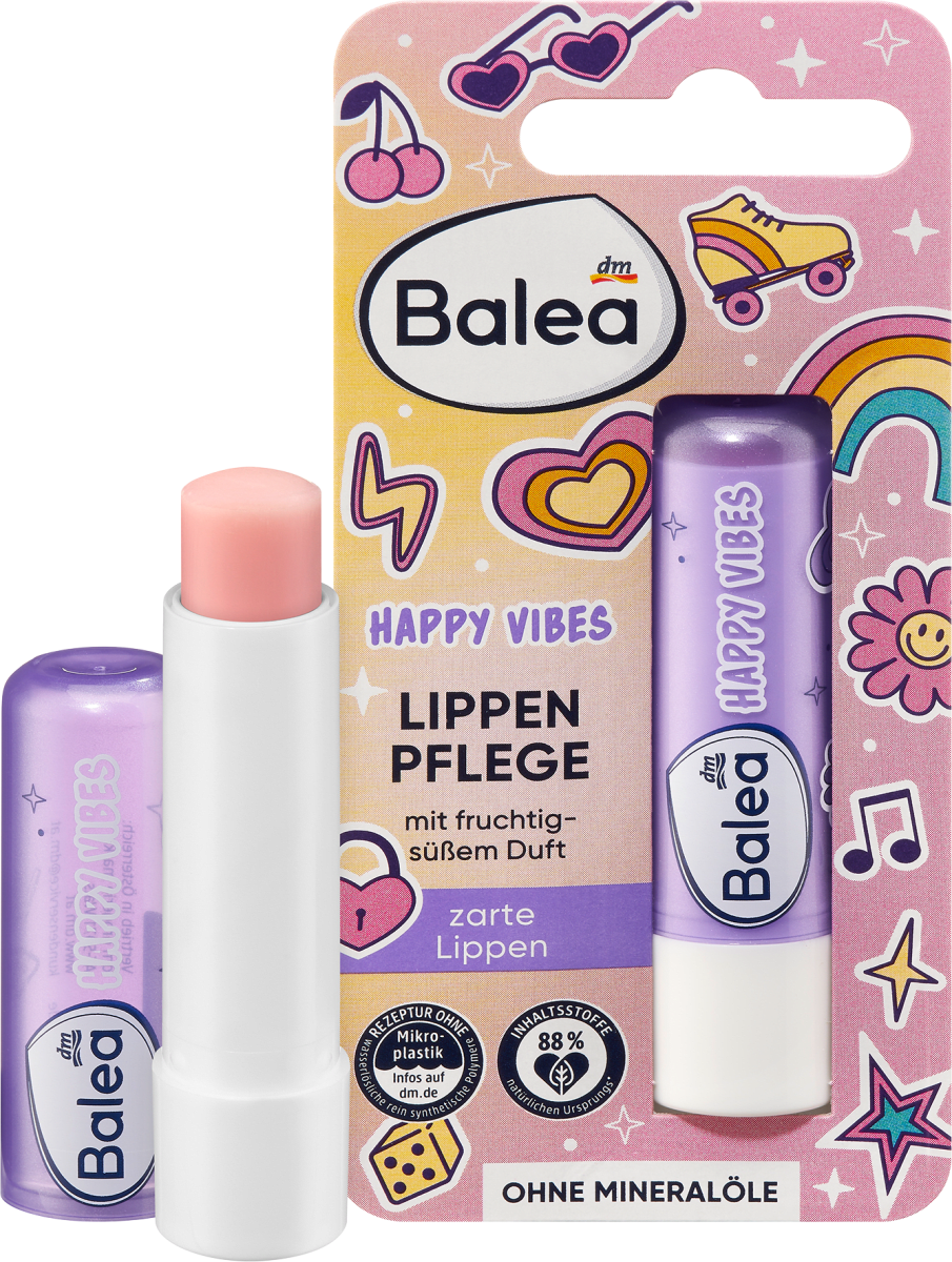 Дитячий бальзам для губ Balea (Happy Vibes) 4.8г