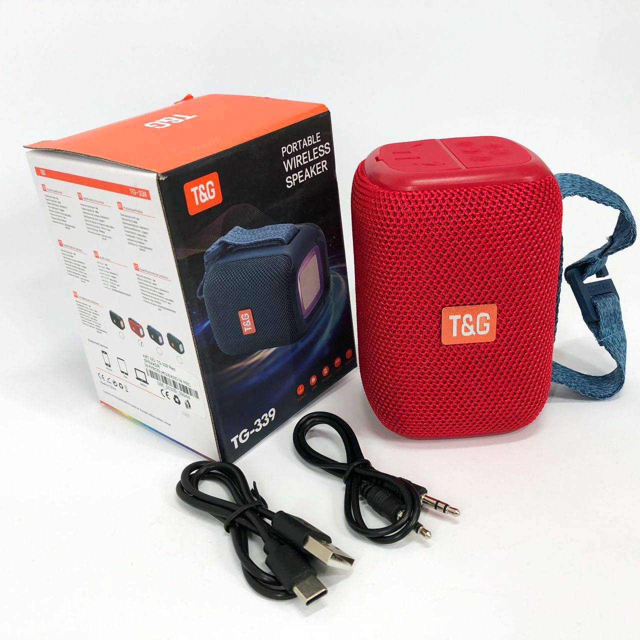 Акумуляторна bluetooth колонка TG339, Портативна блютус колонка, Блютуз колонка з флешкою BG-523 і радіо