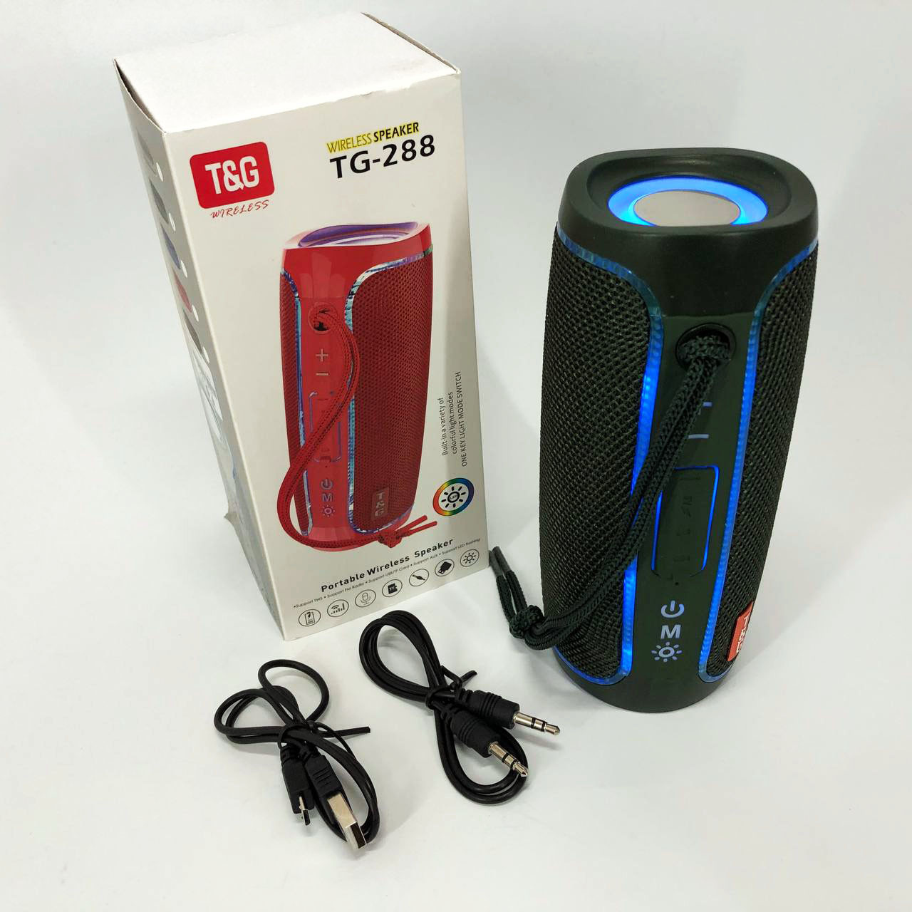 Колонка для музики, Бездротова колонка з потужним звуком Бездротова портативна з ремінцем ZC-19, фото 1