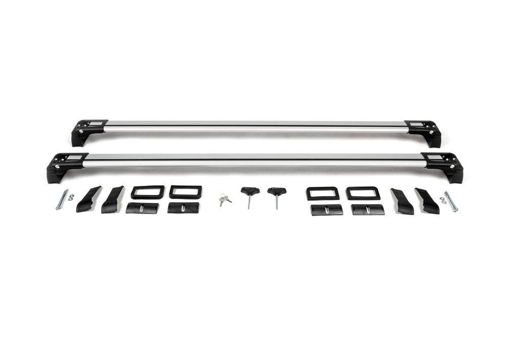 Перемички в штатні місця під ключ WingBar (2 шт) Сірий для Mercedes E-сlass W124 1984-1997 рр
