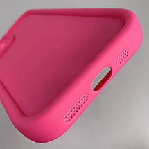 Чохол для Apple iPhone 12 силіконовий чохол з великими бортиками на телефон айфон 12 малиновий n5v, фото 4