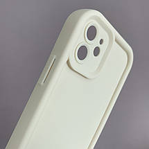 Чохол для Apple iPhone 12 силіконовий чохол з великими бортиками на телефон айфон 12 молочний n5v, фото 3