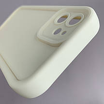 Чохол для Apple iPhone 12 силіконовий чохол з великими бортиками на телефон айфон 12 молочний n5v, фото 5