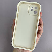 Чохол для Apple iPhone 12 силіконовий чохол з великими бортиками на телефон айфон 12 молочний n5v, фото 2