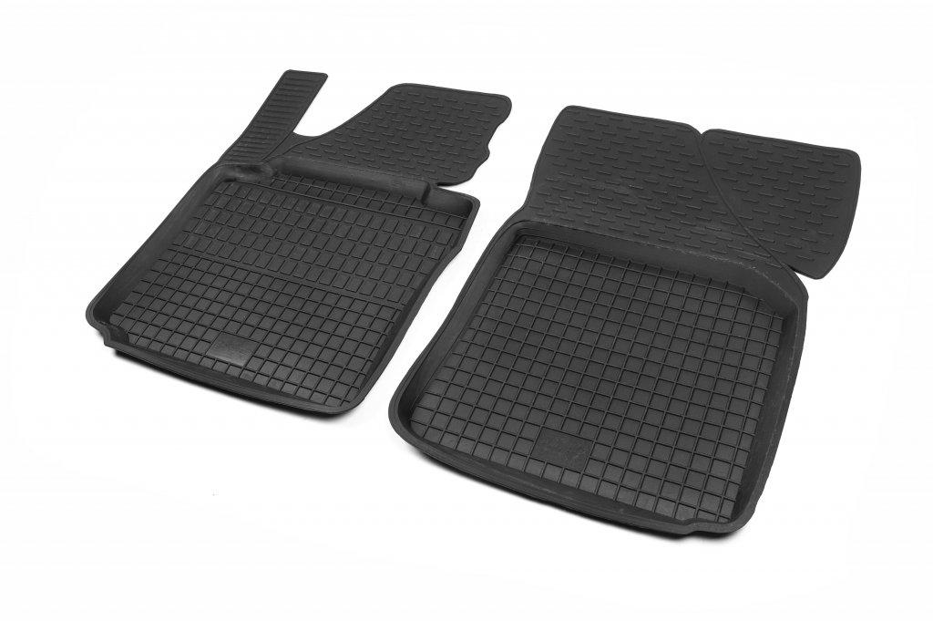 Гумові килимки з бортом (2 шт, Polytep) для Volkswagen Caddy 2004-2010 рр