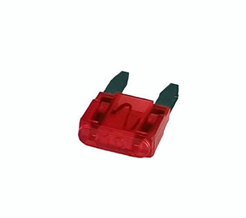 Запобіжник авто П-подібн. 10А 32В MINI (11мм), черв. BEZ4010-10,1