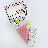 Постільна білизна у ліжко для Лол та ляльок до 12см 3 од. NestWood, фото 5