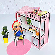 Постільна білизна у ліжко для Лол та ляльок до 12см 3 од. NestWood, фото 8