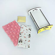 Постільна білизна у ліжко для Лол та ляльок до 12см 3 од. NestWood, фото 3