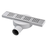 Трап лінійний для душу з сухим затвором 300 мм сатиновий Geberr GB1-138-30