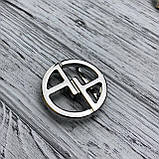 Пряжка на ремінь шириною 35 мм Нікель, фото 2