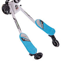 Самокат TRIKKE SPEEDER SP-Sport SP06 інерційний трайк для активного відпочинку. Блакитний, фото 3